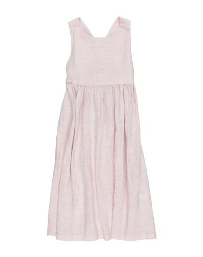 Shop Le Petit Coco Newborn Girl Baby Dress Pink Size 3 Viscose, Linen