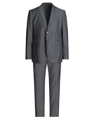 Shop Santaniello Man Suit Grey Size 48 Wool