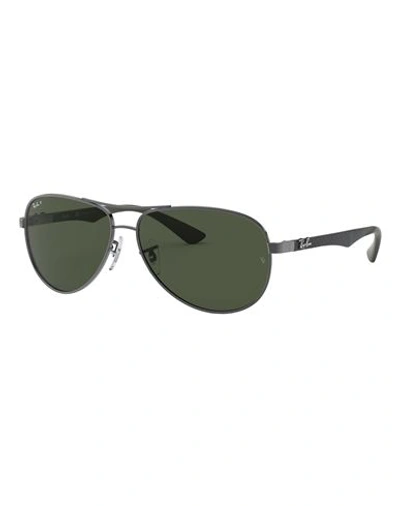 Shop Ray Ban Ray-ban Carbon Fibre Man Sunglasses Black Size 61 Steel