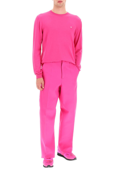 Shop Valentino 'pink Pp' Crewneck Sweater