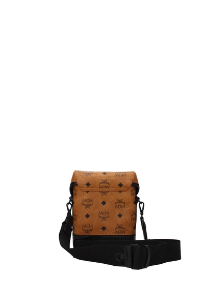 Shop Mcm Crossbody Bag Leather Brown