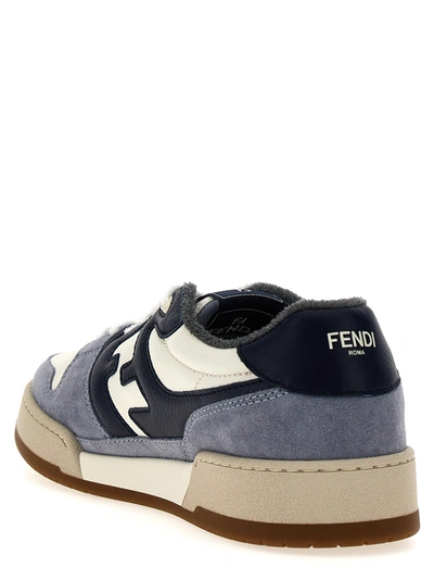Shop Fendi Match Sneakers Light Blue