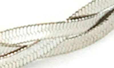 Shop Panacea Braided Snake Chain Bracelet In Silver