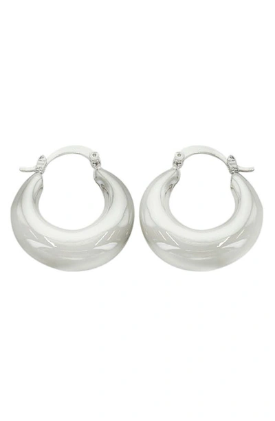 Shop Panacea Bubble Hoop Earrings In Silver
