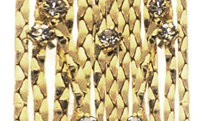 Shop Panacea Liquid Fringe Drop Earrings In Gold