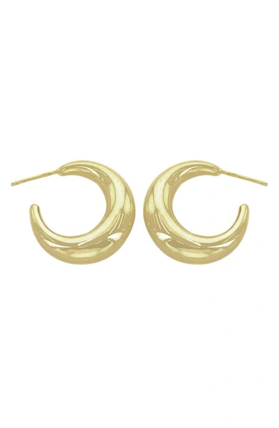 Shop Panacea Hoop Earrings In Gold