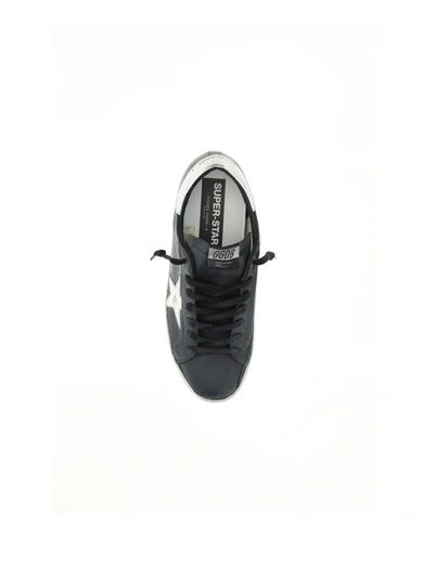 Shop Golden Goose Super Star Sneakers With Used Effect Leather