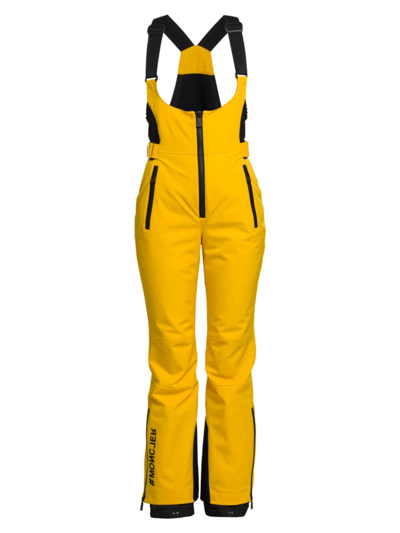 Shop Moncler Women's High Performance Ski Jumpsuit In Yellow
