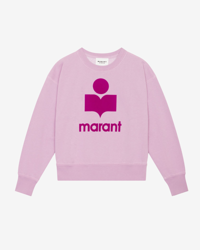 Shop Isabel Marant Étoile Mobyli Logo Sweatshirt In Pink