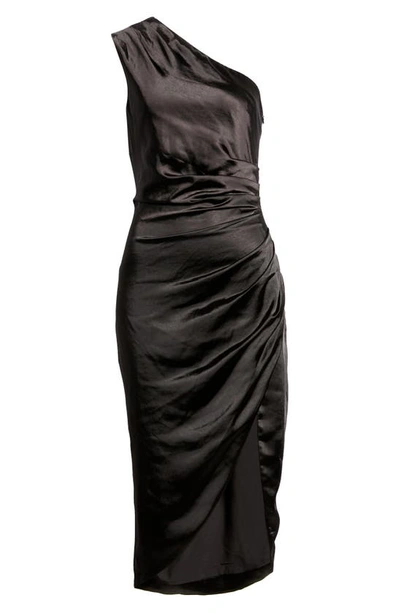 Shop Elliatt Cassini One-shoulder Dress In Black