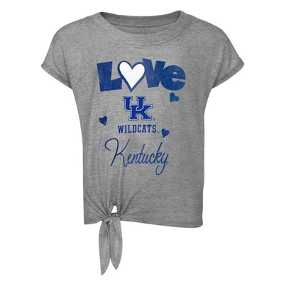 Shop Outerstuff Infant Heather Gray/royal Kentucky Wildcats Forever Love T-shirt & Leggings Set