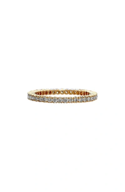 Shop Sethi Couture Prong Set Diamond Eternity Band In Gold/ Diamond