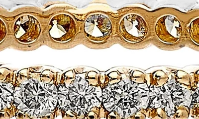 Shop Sethi Couture Prong Set Diamond Eternity Band In Gold/ Diamond