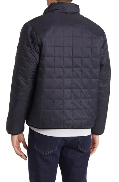 Taion Reversible Fleece Down Jacket In Black/black