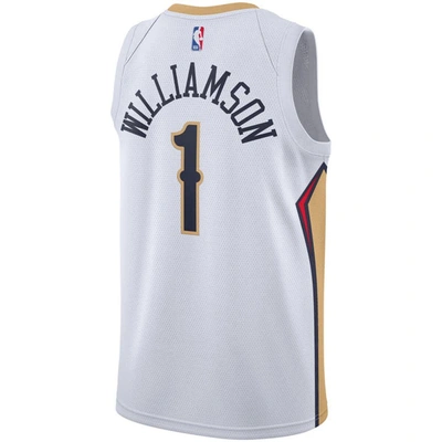 Shop Nike Zion Williamson White New Orleans Pelicans 2019/2020 Swingman Jersey