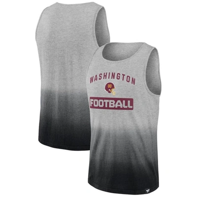 Shop Fanatics Branded Heathered Gray/black Washington Commanders Our Year Tank Top In Heather Gray