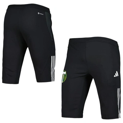 Shop Adidas Originals Adidas Black Portland Timbers 2023 On-field Training Aeroready Half Pants