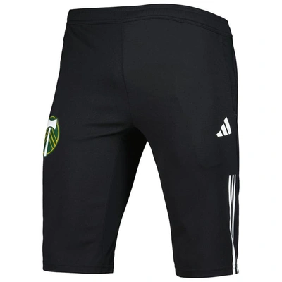 Shop Adidas Originals Adidas Black Portland Timbers 2023 On-field Training Aeroready Half Pants