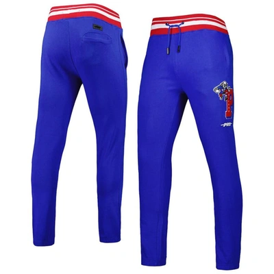 Pro Standard Royal Philadelphia 76ers Mash Up Capsule Sweatpants In Royal