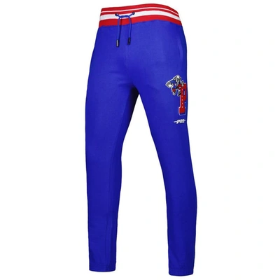 Pro Standard Royal Philadelphia 76ers Mash Up Capsule Sweatpants In Royal