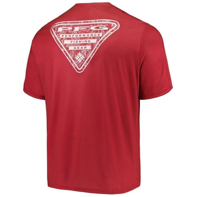 Shop Columbia Scarlet Nebraska Huskers Terminal Tackle Omni-shade T-shirt