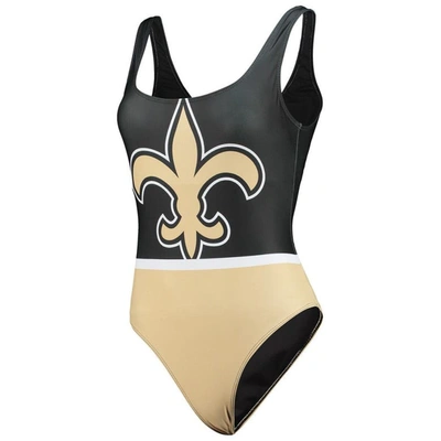 Shop Foco Black New Orleans Saints Team One-piece Swimsuit