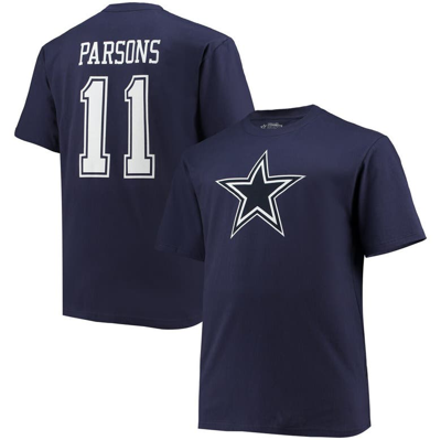 Shop Fanatics Branded Micah Parsons Navy Dallas Cowboys Big & Tall Player Name & Number T-shirt
