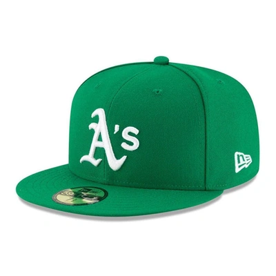 Shop New Era Green Oakland Athletics Alt Authentic Collection On-field 59fifty Fitted Hat