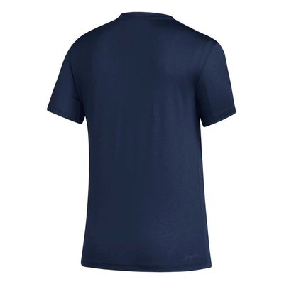 Shop Adidas Originals Adidas Navy Fc Dallas Aeroready Club Icon T-shirt