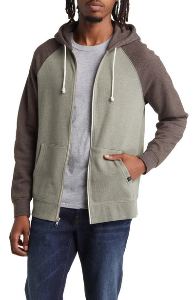 Shop Threads 4 Thought Threads For Thought Raglan Hoodie In Artichoke / Espresso