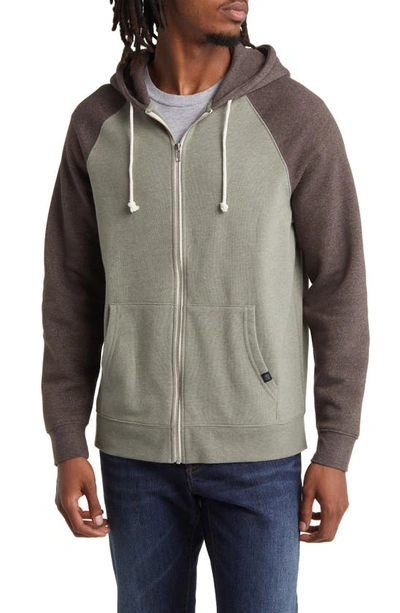 Shop Threads 4 Thought Threads For Thought Raglan Hoodie In Artichoke / Espresso