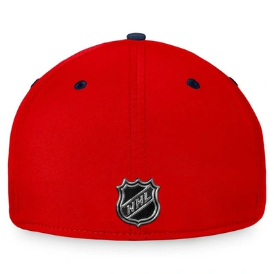 Shop Fanatics Branded Navy/red Washington Capitals Authentic Pro Rink Camo Flex Hat
