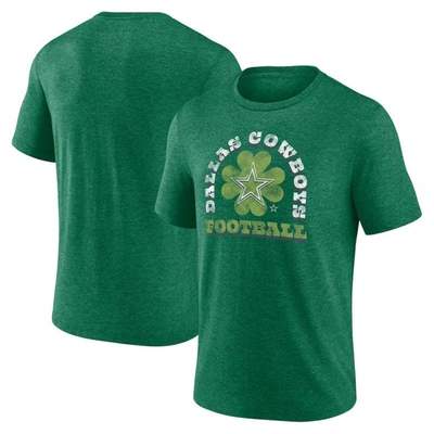 Shop Fanatics Branded  Heather Green Dallas Cowboys St. Patrick's Day Celtic Tri-blend T-shirt