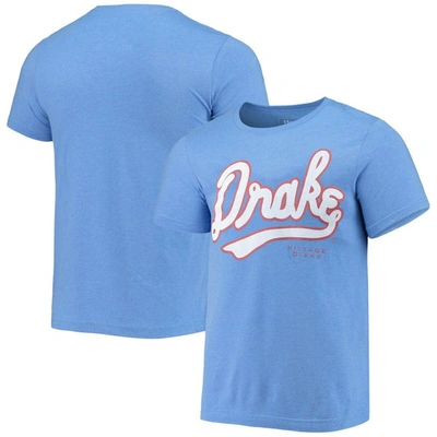 Shop Homefield Heathered Blue Drake Bulldogs Vintage Basketball T-shirt