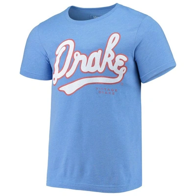 Shop Homefield Heathered Blue Drake Bulldogs Vintage Basketball T-shirt