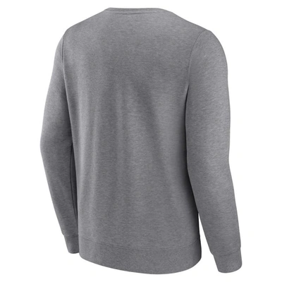 Shop Fanatics Branded Heather Gray Milwaukee Brewers Simplicity Pullover Sweatshirt