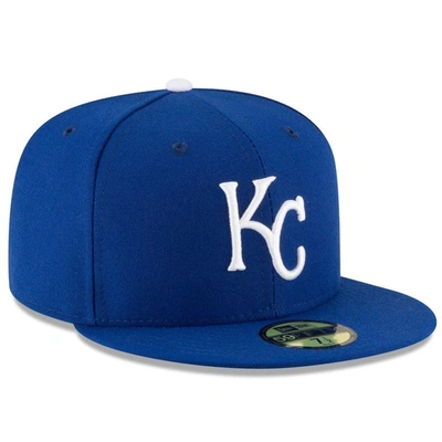 Shop New Era Royal Kansas City Royals Game Authentic Collection On-field 59fifty Fitted Hat