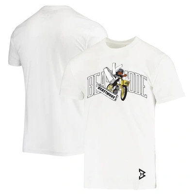 Shop Beast Mode X Se Racing White Paperboy Racing T-shirt
