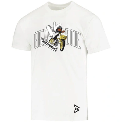 Shop Beast Mode X Se Racing White Paperboy Racing T-shirt