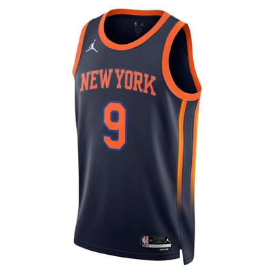 Shop Jordan Brand Unisex  Rj Barrett Navy New York Knicks Swingman Jersey