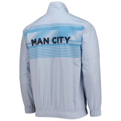 Shop Puma Sky Blue Manchester City 2022/23 Pre-match Full-zip Jacket In Light Blue