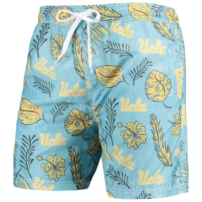 Shop Wes & Willy Light Blue Ucla Bruins Vintage Floral Swim Trunks