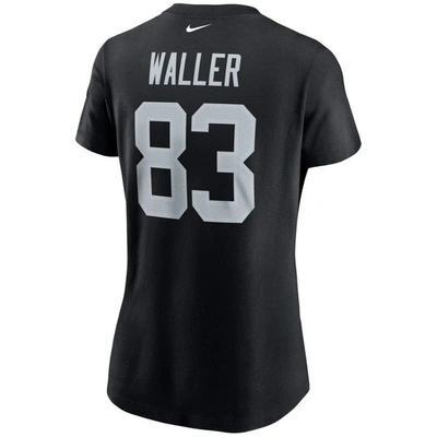 Shop Nike Darren Waller Black Las Vegas Raiders Name & Number T-shirt