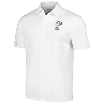 Shop Ahead White Wgc-dell Technologies Match Play Contender Polo