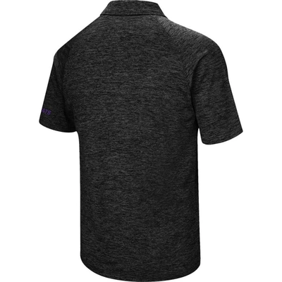 Shop Colosseum Black Kansas State Wildcats Down Swing Polo In Heather Black