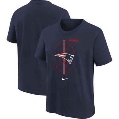 Shop Nike Preschool  Navy New England Patriots Icon T-shirt