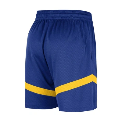 Shop Nike Royal Golden State Warriors On-court Practice Warmup Performance Shorts