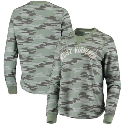 Shop Camp David Camo West Virginia Mountaineers Comfy Pullover Sweatshirt