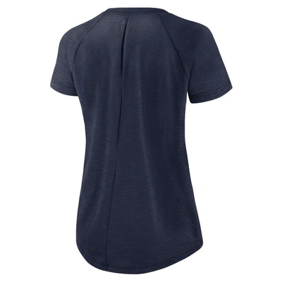 Shop Nike White/heather Scarlet Seattle Seahawks Back Slit Lightweight Fashion T-shirt