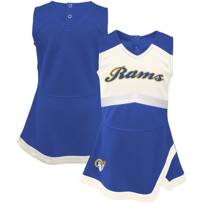 Shop Outerstuff Girls Infant Royal Los Angeles Rams Cheer Captain Jumper Dress